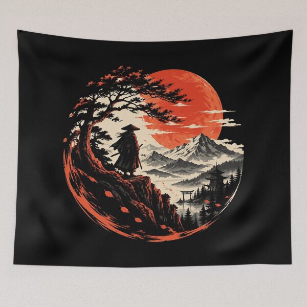 Item preview, Adventure Awaits Mountain Sunset Vintage Wilderness Explorer designed and sold by AzulAdams.