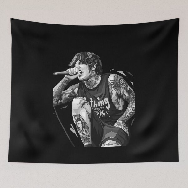 Aperçu de l'œuvre Oliver Sykes Grayscale créée et vendue par varkicermanas.