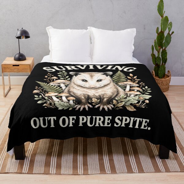 Item preview, Surviving Out Of Pure Spite Funny Surviving Possum Design designed and sold by T9AXER.