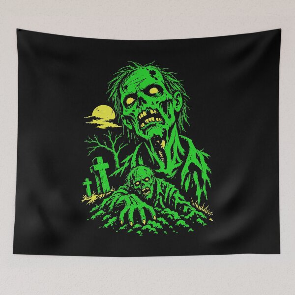 Item preview, Zombie Horror Graveyard Halloween Graphic designed and sold by trajeado14.