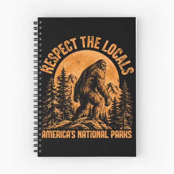 Item preview, Respect The Locals Americas National Parks Sasquatch Vintage designed and sold by AzulAdams.