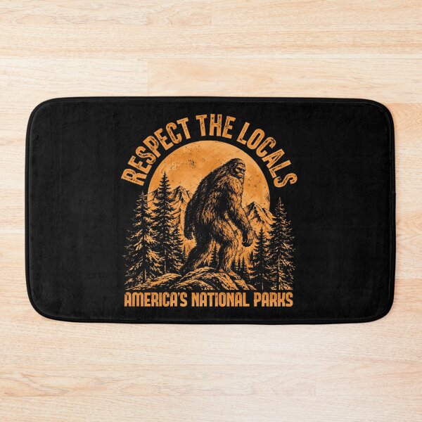 Item preview, Respect The Locals Americas National Parks Sasquatch Vintage designed and sold by AzulAdams.