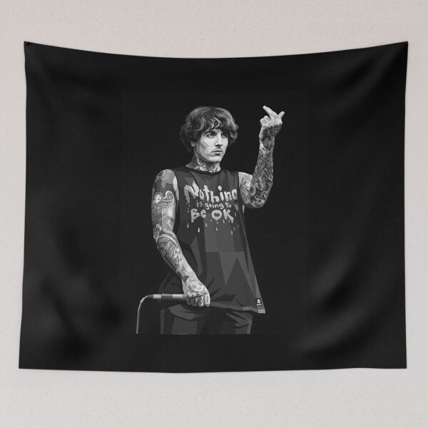 Aperçu de l'œuvre Oliver Sykes Grayscale créée et vendue par varkicermanas.