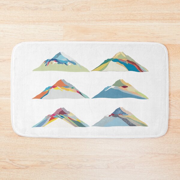 Item preview, Aoraki Mount Cook Set of Six - Geometric Alpine Peak Art designed and sold by iampaulmorris.