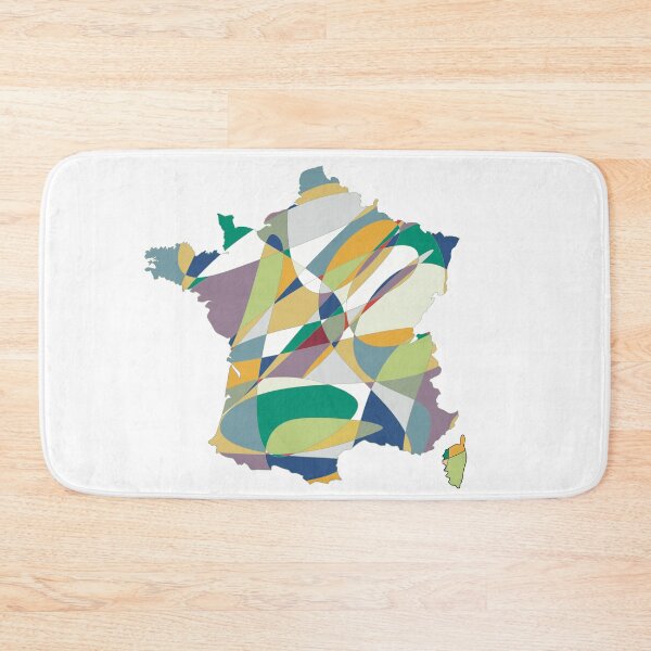 Item preview, Geometric Shard France Map - Colourful Regions Line Art designed and sold by iampaulmorris.