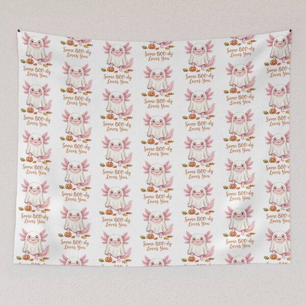 Item preview, Ghost Sheet Axolotl designed and sold by Tiffany Roy.