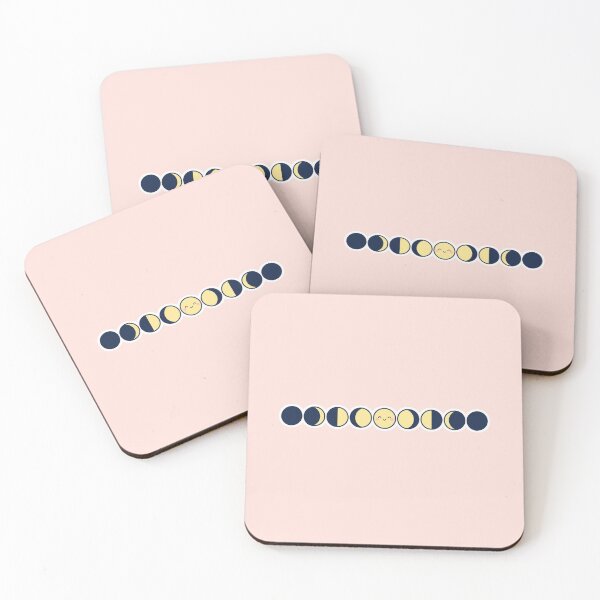 Item preview, Minimalist Moon Phases Cute Sticker Design designed and sold by Inkworksbyshery.
