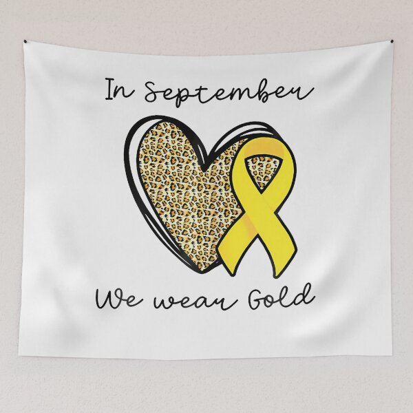Item preview, In September We Wear Gold Rainbow Childhood Cancer Awareness designed and sold by T9AXER.