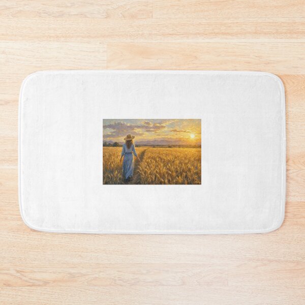 Item preview, painting of a wheat field with a woman designed and sold by karlosss.