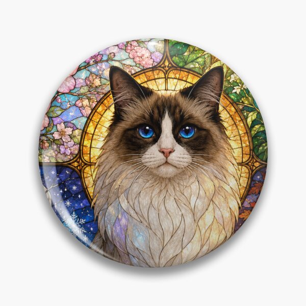 Item preview, The Ragdoll of the Four Seasons – Gentle with blue eyes designed and sold by Pixel Otaku Gallery.