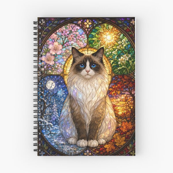 Item preview, The Ragdoll of the Four Seasons – Gentle with blue eyes designed and sold by Pixel Otaku Gallery.