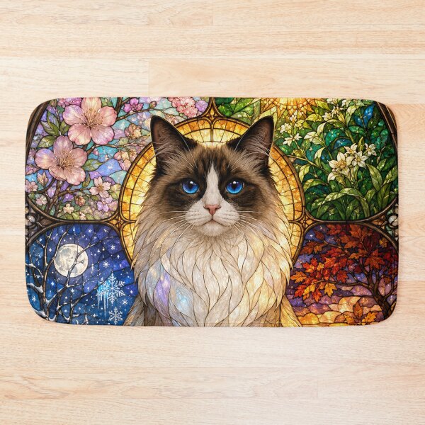 Item preview, The Ragdoll of the Four Seasons – Gentle with blue eyes designed and sold by Pixel Otaku Gallery.