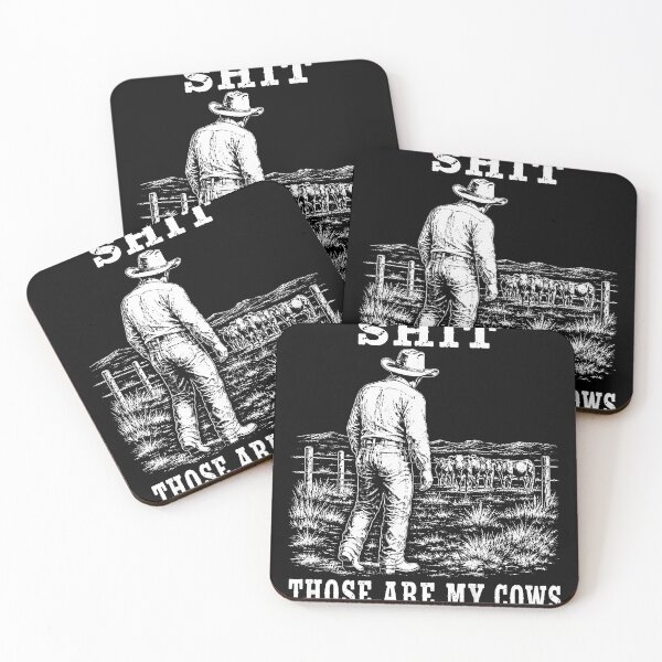 Item preview, On Back Shit Those Are My Cows Funny Western Cowboy Rancher designed and sold by T9AXER.
