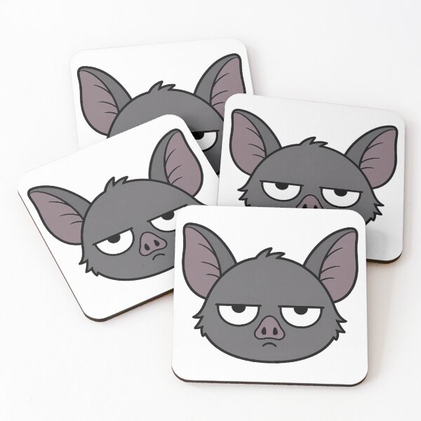Item preview, Grumpy Bat Face Resting Bitch Face Cartoon designed and sold by Bitchy Little Things.