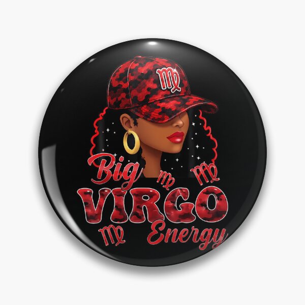 Item preview, Big Virgo Energy Afro Girl Wearing Red Cap Virgo Zodiac Sign designed and sold by T9AXER.