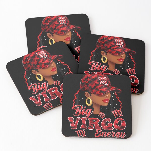 Item preview, Big Virgo Energy Afro Girl Wearing Red Cap Virgo Zodiac Sign designed and sold by T9AXER.