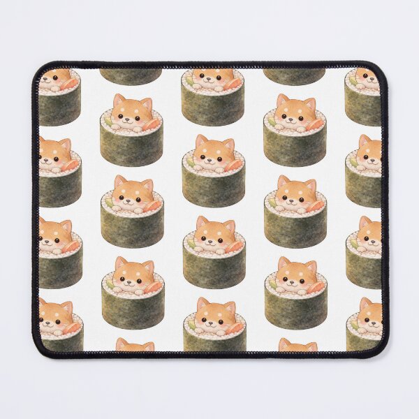 Item preview, cute Shiba in a sushi roll designed and sold by Rockveil Co..