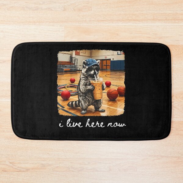 Item preview, I Live Here Now Raccoon Pe Teacher Gym School Design designed and sold by T9AXER.