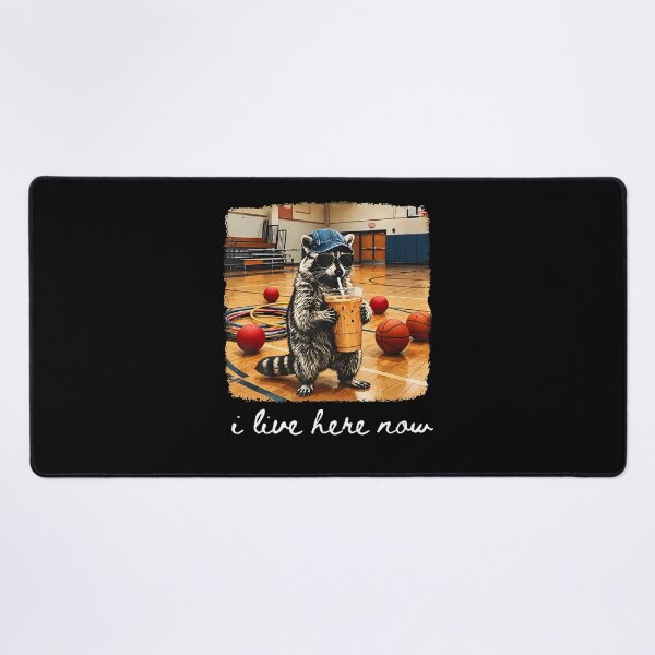 Item preview, I Live Here Now Raccoon Pe Teacher Gym School Design designed and sold by T9AXER.