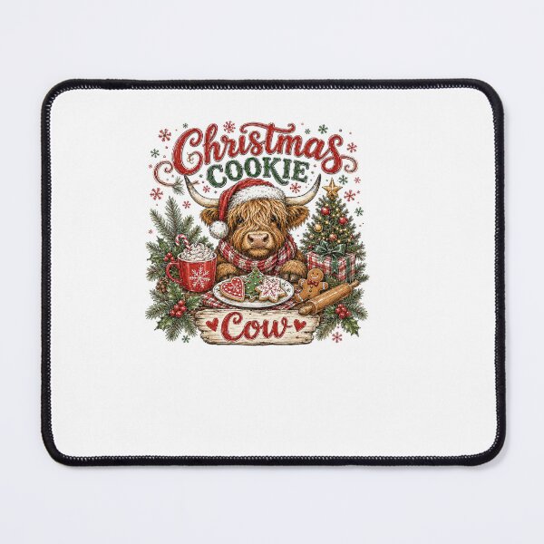Item preview, Christmas Cookie Highland Cow Holiday Charm designed and sold by DYAFLK.