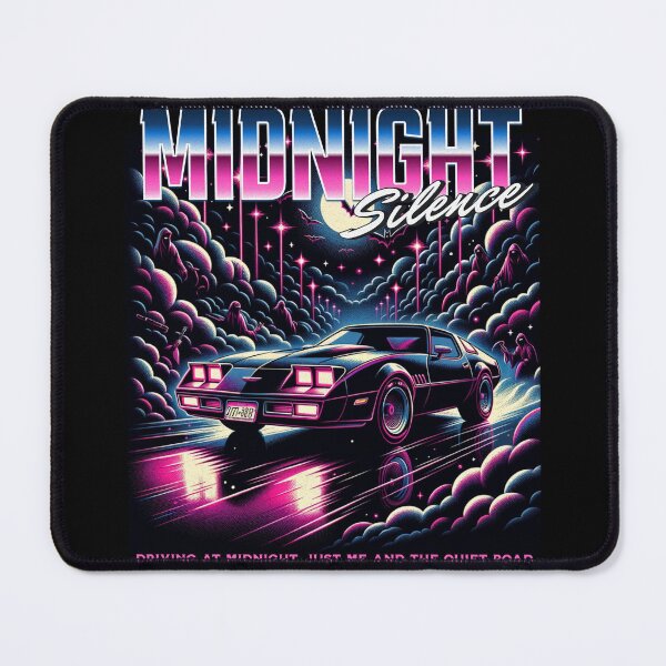Item preview, Midnight Silence Retrowave Sports Car T-Shirt, Synthwave 80s designed and sold by baretyas.