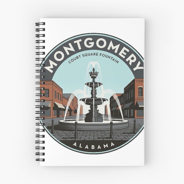 Item preview, Court Square Fountain Montgomery Alabama Sticker Badge designed and sold by DetourDgn.