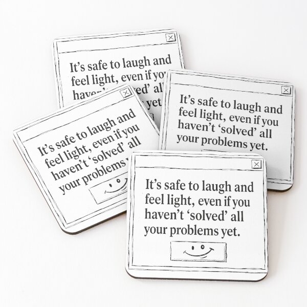 Item preview, Safe to laugh quote designed and sold by Mind Empowerment Designs.