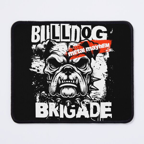 Item preview, Bulldog Brigade Heavy Metal T-Shirt, Punk Rock Grunge Clothing designed and sold by vec4u.