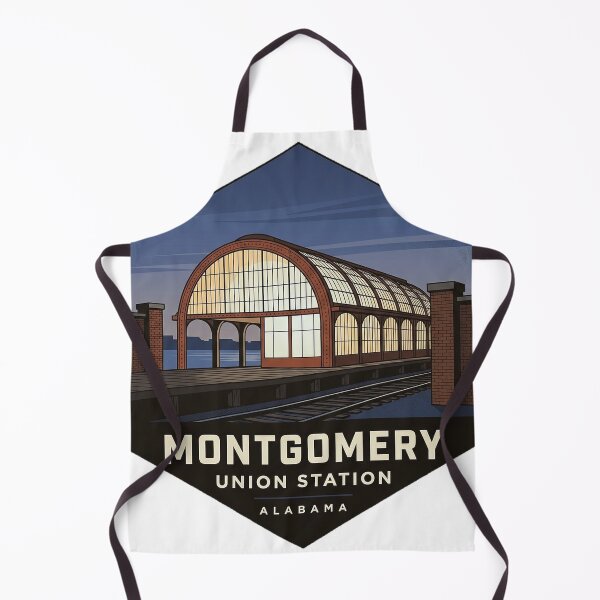Item preview, Union Station Trainshed Montgomery Alabama Badge Sticker designed and sold by DetourDgn.