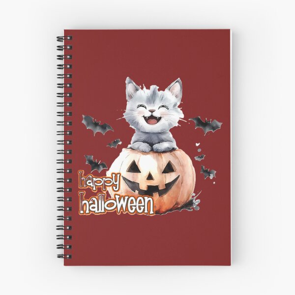 Item preview, happy halloween kitten pumpkin colorful typographic halloween design designed and sold by SmashingDeals.