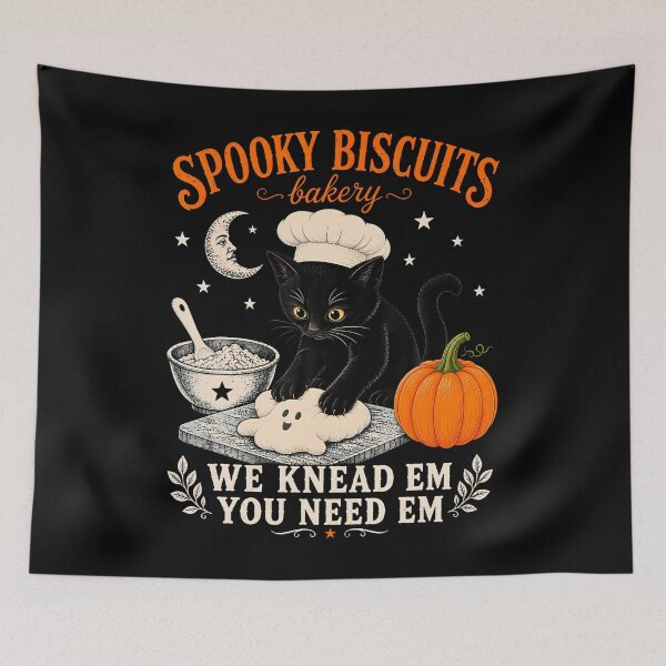 Item preview, Funny Spooky Biscuits Club Cat Lovers Pastry Halloween designed and sold by T9AXER.