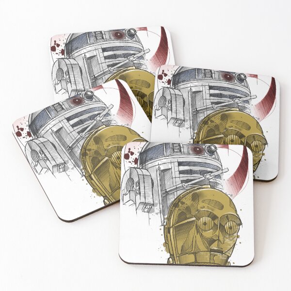 Item preview, R2D2 and C3PO. Lost in the sand. designed and sold by Inked T.