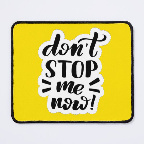 Item preview, Don't Stop Me Now Hand Lettered Motivational Quote Sticker designed and sold by Scro-Ciob-Shop.