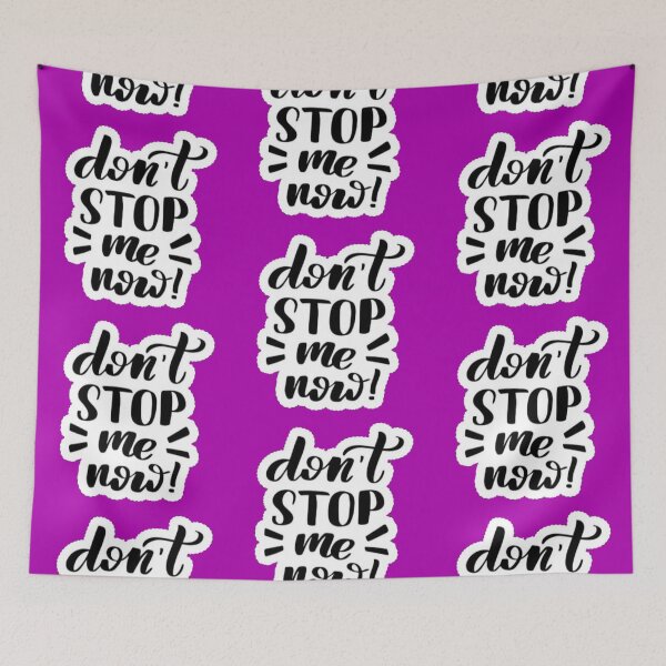 Item preview, Don't Stop Me Now Hand Lettered Motivational Quote Sticker designed and sold by Scro-Ciob-Shop.