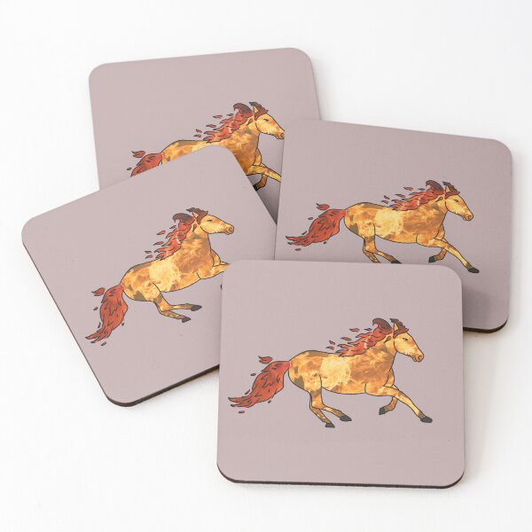 Item preview, Galloping Flaming Horse - Fantasy Fire Equine Illustration designed and sold by Elite Wall Art.