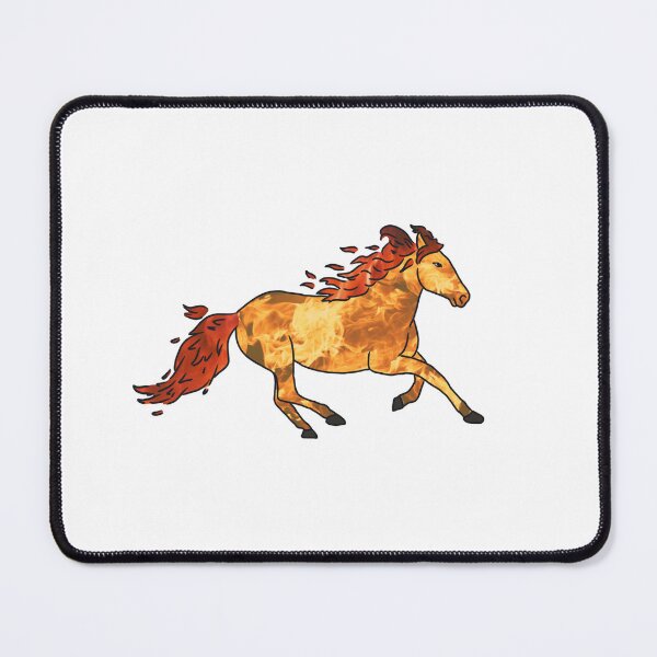 Item preview, Galloping Flaming Horse - Fantasy Fire Equine Illustration designed and sold by Elite Wall Art.
