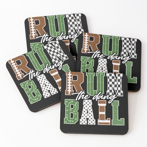 Item preview, Fall Football Dots Checkered Run The Dang Ball Football Mom designed and sold by T9AXER.