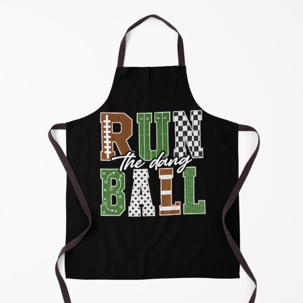 Item preview, Fall Football Dots Checkered Run The Dang Ball Football Mom designed and sold by T9AXER.