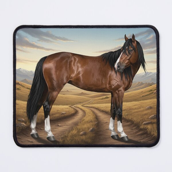 Item preview, An Adaev horse and a landscape from Kazakhstan designed and sold by Cheval-de-coeur.