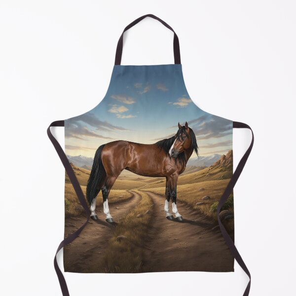 Item preview, An Adaev horse and a landscape from Kazakhstan designed and sold by Cheval-de-coeur.