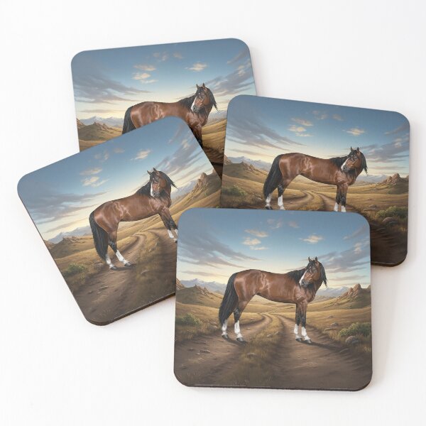 Item preview, An Adaev horse and a landscape from Kazakhstan designed and sold by Cheval-de-coeur.