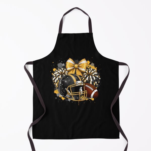Item preview, Black  Gold Game Day Team High School Football Cheer Mom designed and sold by T9AXER.