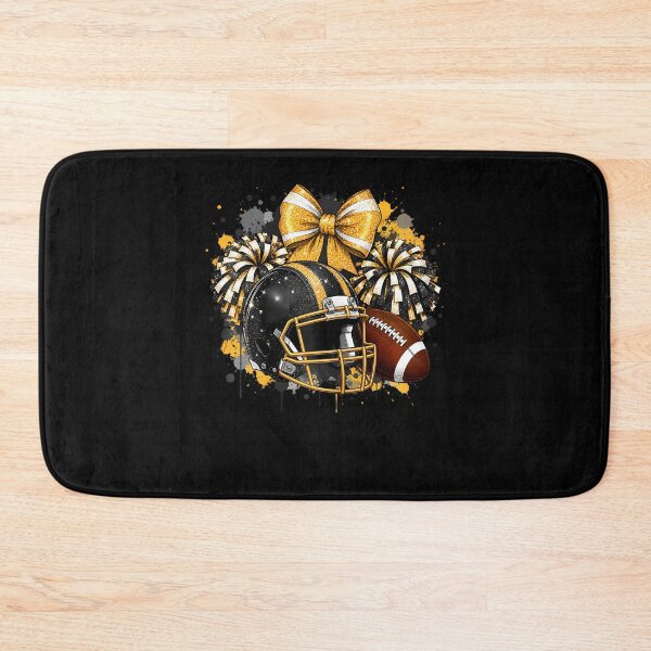 Item preview, Black  Gold Game Day Team High School Football Cheer Mom designed and sold by T9AXER.