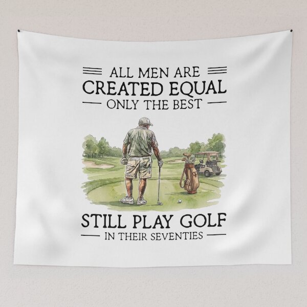 Item preview, All Men Are Created Equal Only The Best Still Play Golf In Their Seventies Funny Golfer designed and sold by LounisArt.