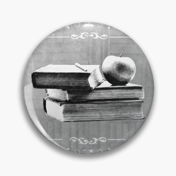 Item preview, Antique Books Stacked With Apple and Chalk designed and sold by Ghoul Enterprises.