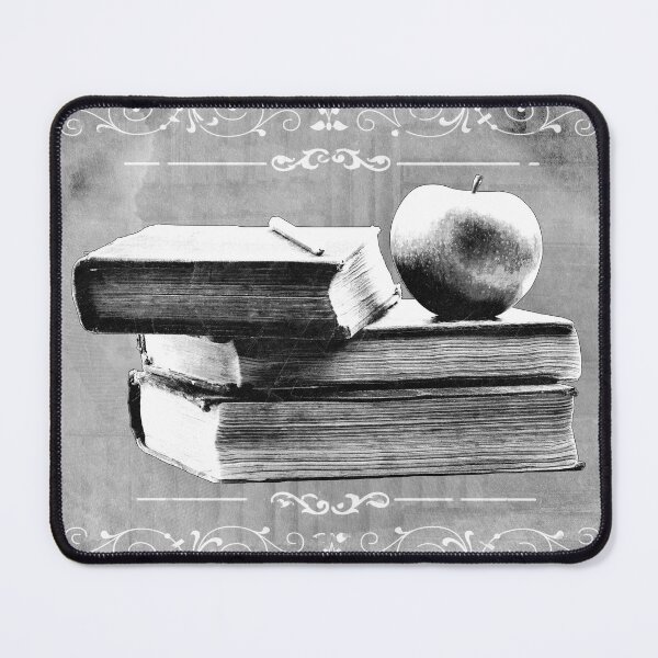 Item preview, Antique Books Stacked With Apple and Chalk designed and sold by Ghoul Enterprises.