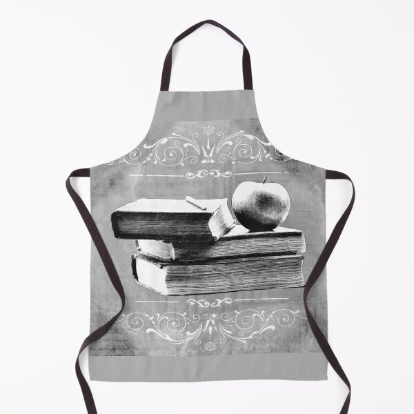 Item preview, Antique Books Stacked With Apple and Chalk designed and sold by Ghoul Enterprises.