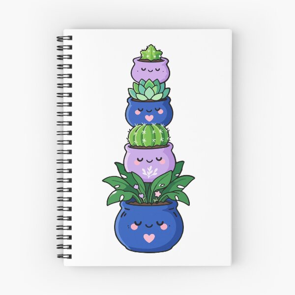Item preview, Kawaii Potted Plants – Cute Succulent & Cactus Stack designed and sold by AliveStyle.