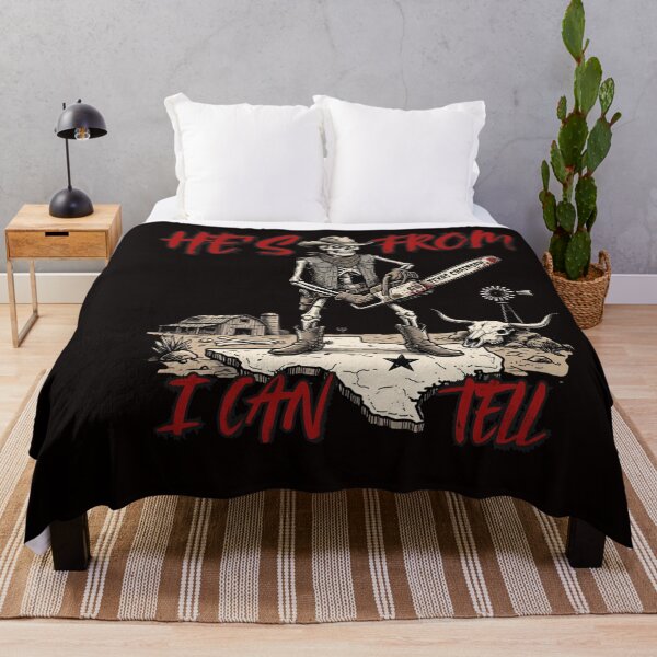 Item preview, Copy of He's from Texas I Can Tell Chainsaw Horror Halloween Graphic Funny Quote designed and sold by w66aboo.