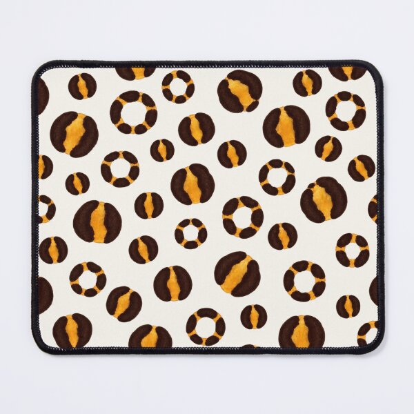 Item preview, Hand Painted Leopard Rosette Pattern – Golden Brown & Black designed and sold by annenambiro.